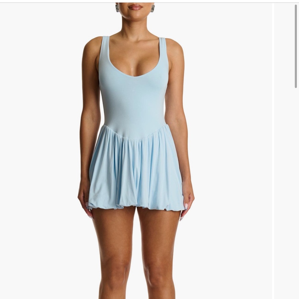 Nordstrom Light Blue Skater Dress-NWT